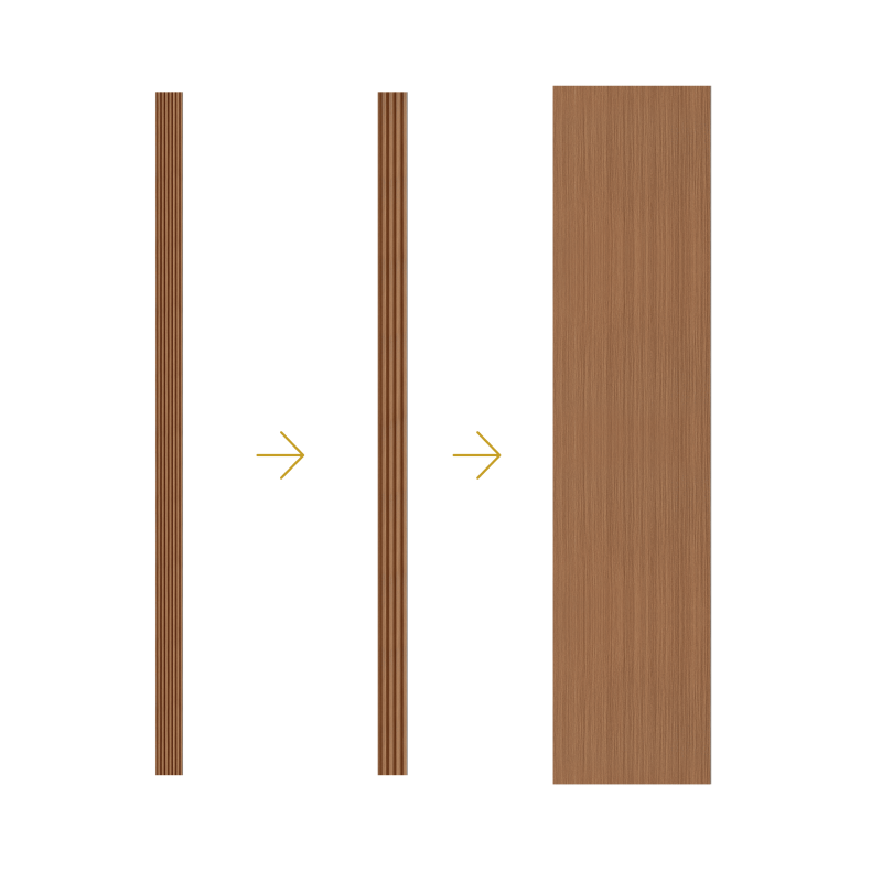 Pannelli Murali XL 600 MOCCA OAK 2,65M A