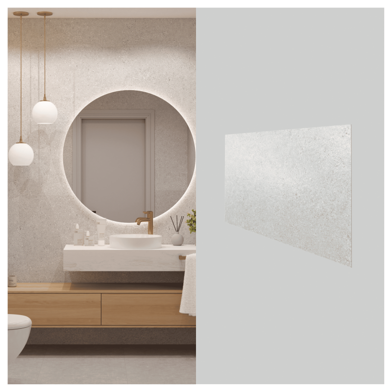 Wandpaneele SPC Concrete Mist  120X60 Matt
