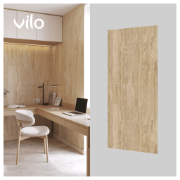 VILO Waterproof SPC Wall Panels for Kitchens and Bathrooms  Deep Dune SPC Wall Panels  265 x 120 Matt
