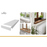 Fensterbankabdeckung Vilo 380/M Weiß 2M