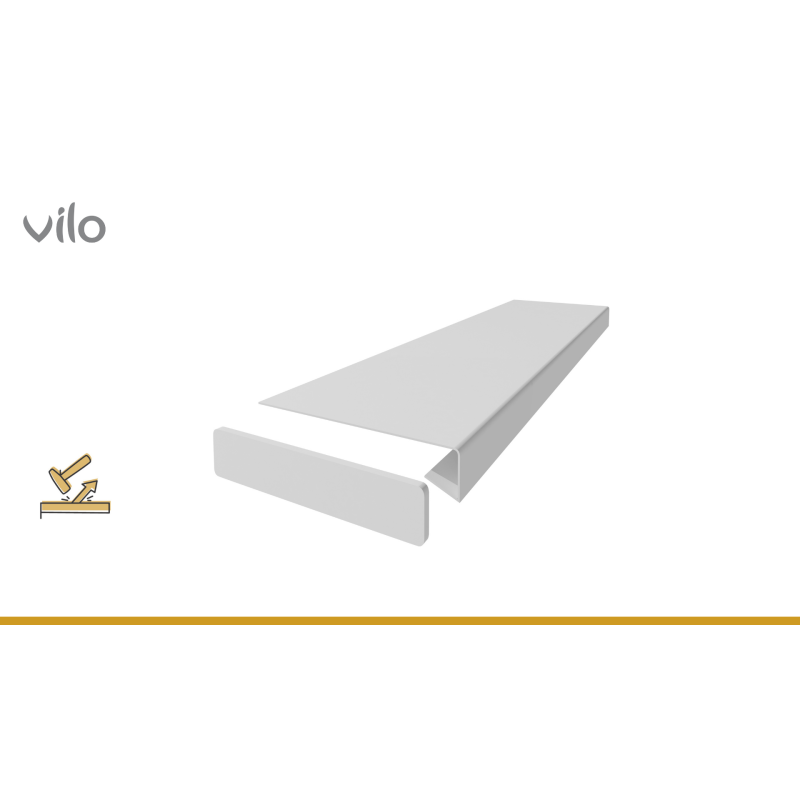 Fensterbankabdeckung Vilo 380/M Weiß 2M