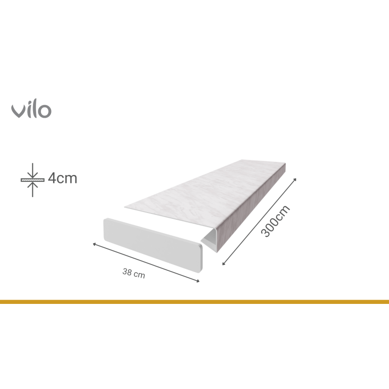 Fensterbankabdeckung Vilo 380/M Marmor 3M
