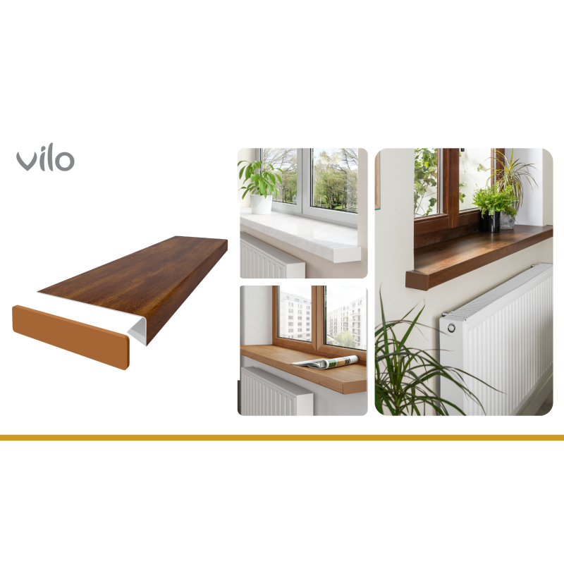 Fensterbankabdeckung Vilo 380/M Golden Oak 2M