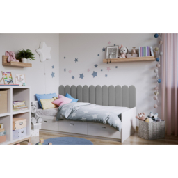 Upholstered panels 15X60 OVAL GRAY