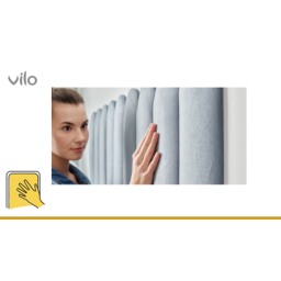 Upholstered panels 15X60 OVAL GRAY