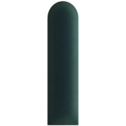 Upholstered panels 15X60 OVAL BOTTLE GREEN