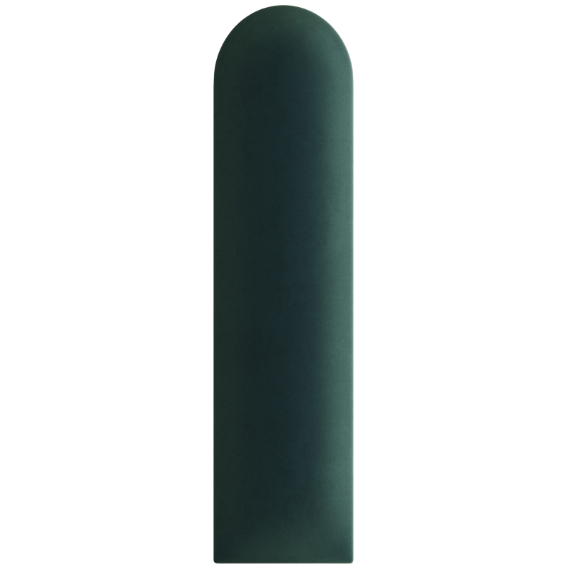 Upholstered panels 15X60 OVAL BOTTLE GREEN