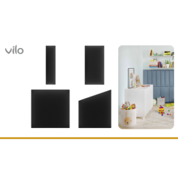 Upholstered panels 15X60 BLACK
