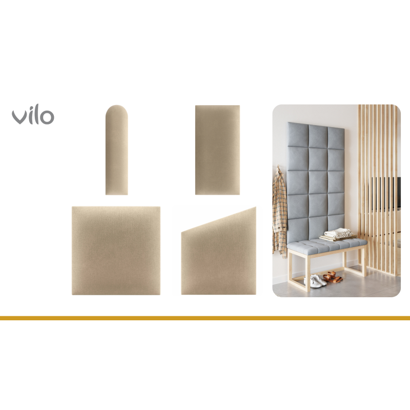 Upholstered panels 30X30 BEige