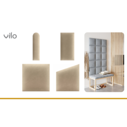 Upholstered panels 30X30 BEige