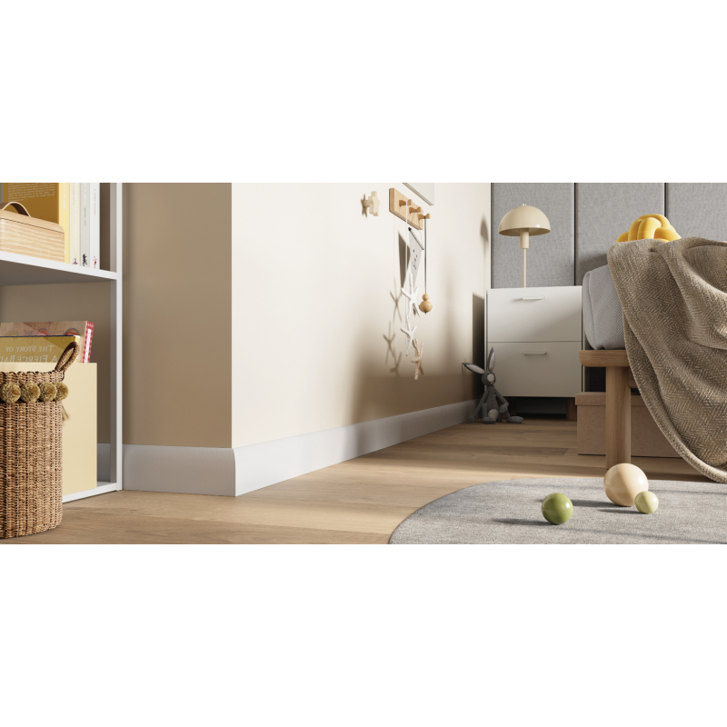 Skirting board SEMPLA 80 WHITE 701 2,4M