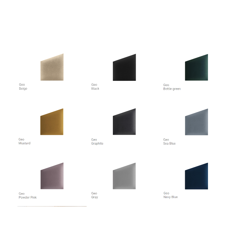 Upholstered panels 30X35 GEO MUSTARD