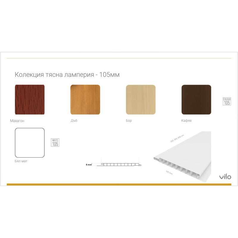 copy of Decorative wall panels ECOLINE 25cm x 265cm WHITE GLASS