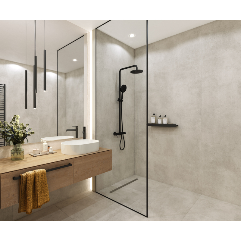 Широкоформатни SPC плочи Concrete Mote - мат 120х265 cm