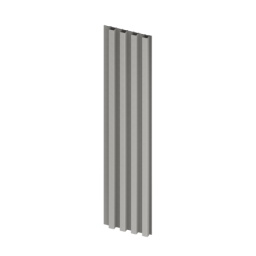 Lamele ścienne M BRUSHED STEEL 16 x 265 Cm