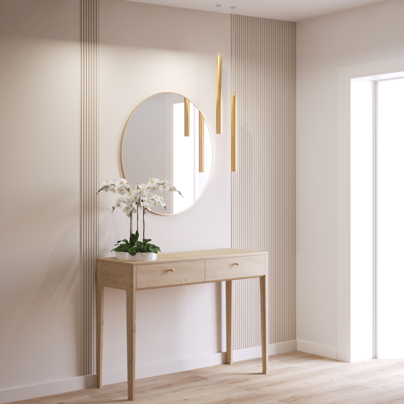 Panel ścienny dekoracyjny XL SATIN CREAM 60 x 265 cm