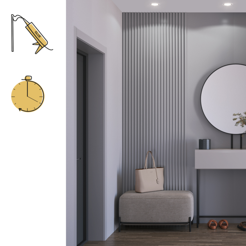 Panel ścienny dekoracyjny XL MESH TOUCH 60 x 265 cm