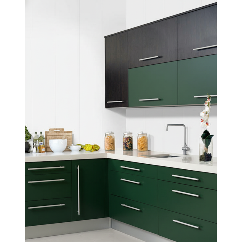 Ламперия 25 см Бял Лак