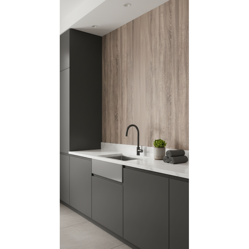 copy of Decorative wall panels ECOLINE 25cm x 265cm WHITE GLASS