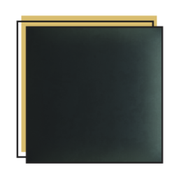 Upholstered panels bottle green