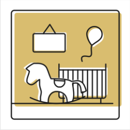 Vinyl panels for children's room