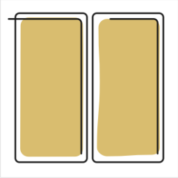 Rectangular vinyl panels
