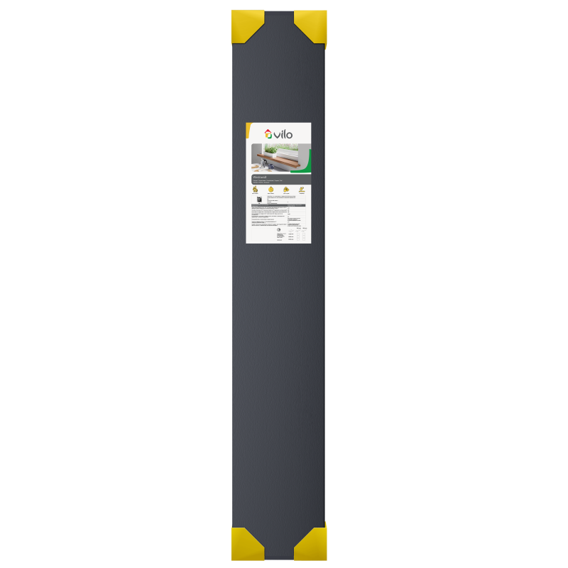 Glaf interior PVC, Antracit, 200 x 30 cm | VILO