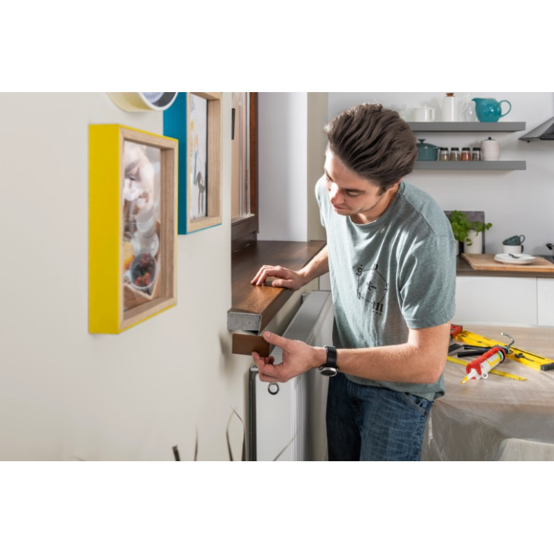 Fensterbankabdeckung (2 Stück) GOLDEN OAK 400