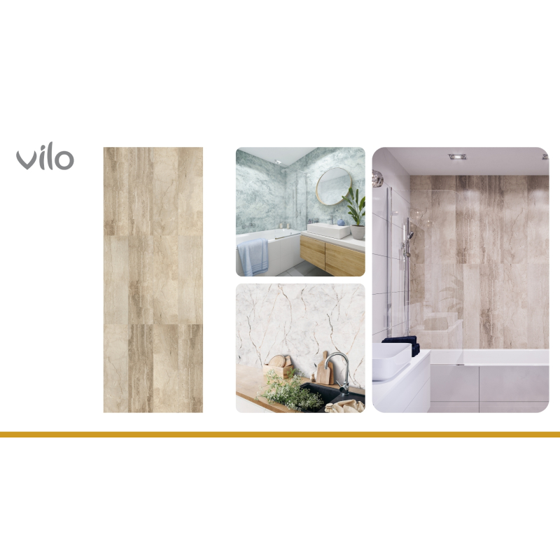 Motivo BRŪNS MARBLE dekoratīvie sienas paneļi