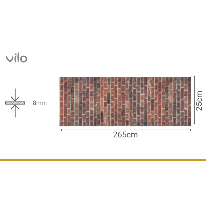 Motivo RED BRICK dekoratīvie sienu paneļi