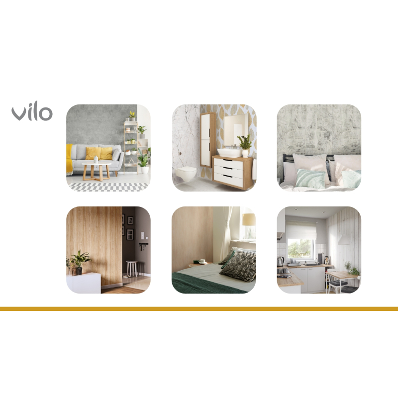 Motivo L paneles decorativos de pared. LAMELLA MEDIA