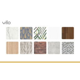 VILO | Panouri decorative pentru perete Motivo TAUPE LEAVES