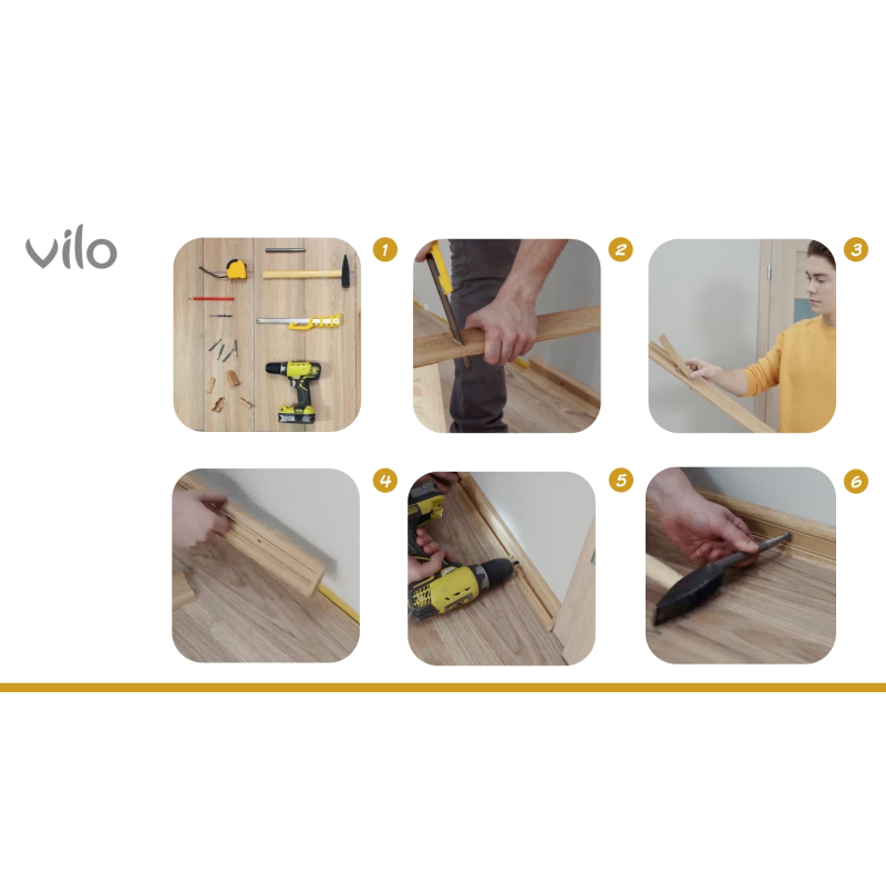 Vilo|Skirting board SMART FLEX 521 2,5M