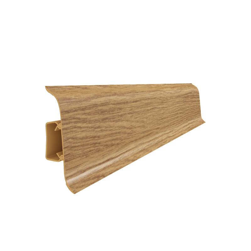 Plinta parchet PVC Smart Flex 508, Stejar Inchis, canal cablu, 250 x 5.5 x 2.2 cm