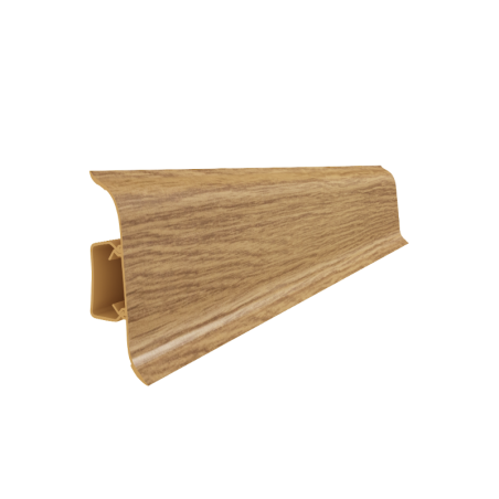 Plinta parchet PVC Smart Flex 508, Stejar Inchis, canal cablu, 250 x 5.5 x 2.2 cm