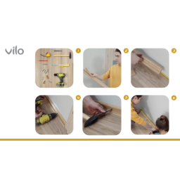Vilo|Conector/imbinare plinta Flex 533, Stejar ars