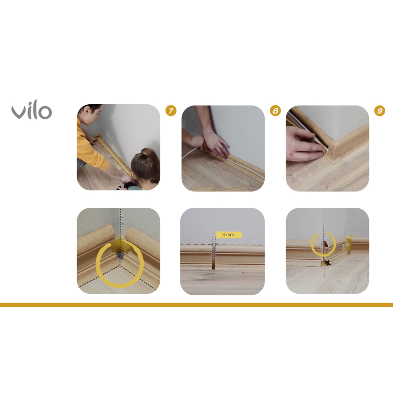 Vilo|ESQUERO 608 skirting board connector
