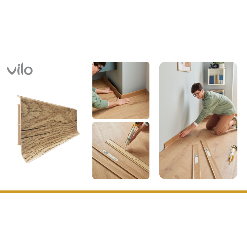 Vilo|LINELA skirting board 403 oak HAMILTON 2M