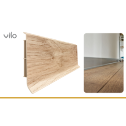Vilo|Plinta parchet PVC Linela 405 Stejar MELBOURNE, 200 x 8 x 1.6 cm
