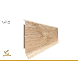 Vilo|Plinta parchet PVC Linela 405 Stejar MELBOURNE, 200 x 8 x 1.6 cm