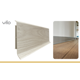Vilo|Plinta parchet PVC Linela 408 Stejar BRISBANE, 200 x 8 x 1.6 cm