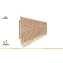 Vilo|Plinta parchet PVC Linela 410 Stejar ADELAIDE, 200 x 8 x 1.6 cm