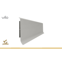 Vilo|Plinta parchet PVC Linela 414 Gri, 200 x 8 x 1.6 cm