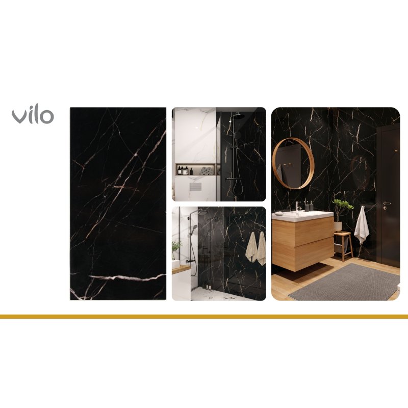 SPC 30x60 CALACATA paneles de pared NEGRO (13pcs)