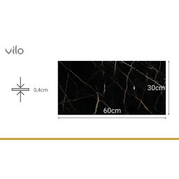 SPC 30x60 CALACATA paneles de pared NEGRO (13pcs)