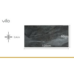 SPC 120x60 PIEDRA OSCURA paneles de pared (4pcs)
