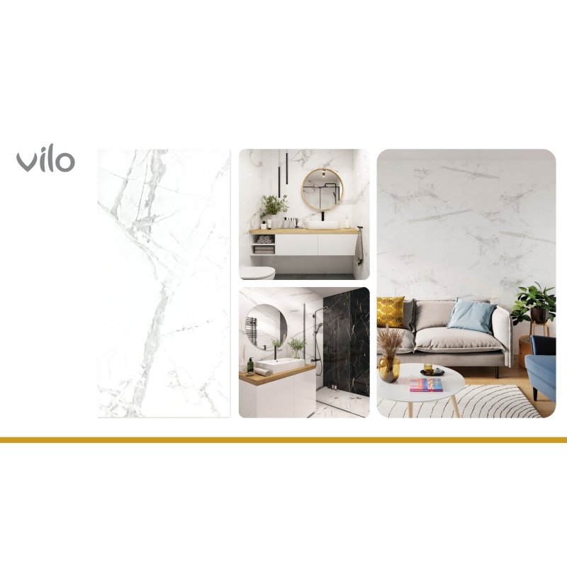 Panele ścienne SPC 30x60 CALACATTA SNOW (13szt.)