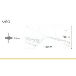 SPC 120x60 CALACATTA SNOW panneaux muraux (4pcs)