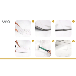 Vilo|Parchet SPC Vilo 60x60 cm– Aspect industrial elegant de beton fin