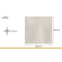 Vilo|Parchet SPC Vilo 60x60 cm– Aspect industrial elegant de beton fin